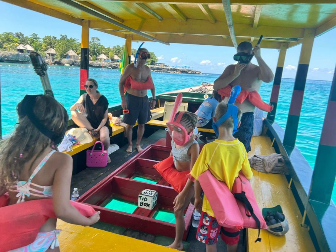 Guests smiling on the boat
